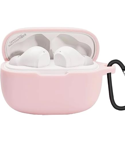 Kwmobile Silikon-Hülle Für JBL Wave 200TWS – Schwarzes Case Mit Karabiner, Ladeöffnung, Schutz Vor Kratzern