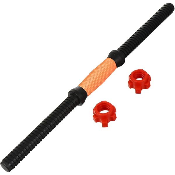 thumbnail image 2 of Premium Threaded Rubber Handle Dumbbell Bar 2 of 10