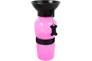 GIMOCOOL Dog Water Bottle 500ML, Portable Pet Drinking Bottle, Outdoor Squeeze Dog Water Bottles, Leakproof Pet Drinking Bottle For Dog Cat Outdoor Travel Walking, Blue