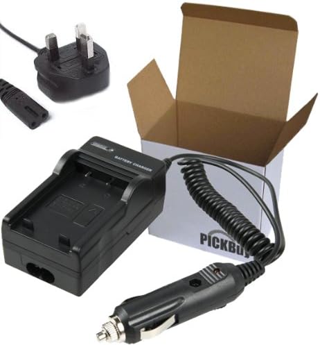 PicknBuy BP208 Charger for Canon BP-208 BP-214 BP-218 BP-308 BP-308B BP-308S BP-310 BP-315 battery compatible Canon DC10, DC100, DC19, DC20, DC2000, DC201, DC21, DC210, DC211, DC22, DC220, DC23, DC230, DC40, DC50, DC51, DC95, Elura100, FVM300, MVX1Si, MVX430, MVX450, MVX460, Elura 100, iVIS DC200, iVIS DC22, IXY DVS1, Optura S1, VIXIA HR10 with Car adapter and UK Power cord
