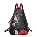 Produktbild Relddd Lederne Rucksack Dame Frauen Brust Tasche Casual Schaffell Schulter setzen weibliche Bun dreiteilige eine Schulter Crossbody Tasche 26x13x37cm