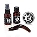 Beard Grooming Kit by Percy Nobleman. A Beard Oil, Wash, Wax & Comb Gift Set For Men
