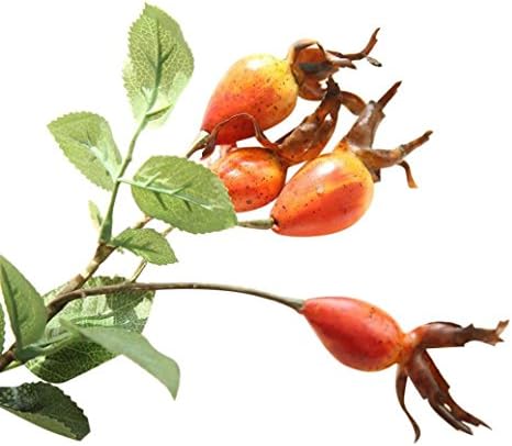 Winwintom Artificial Rose Fruit Pomegranate Berries Bouquet (Orange)