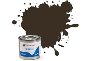 Humbrol Enamel Paint 14ML No 10 Service Brown - Gloss