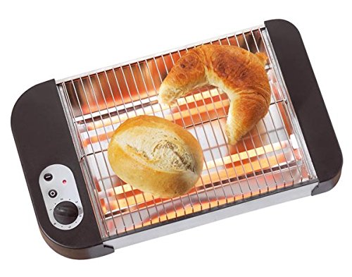 Flach Toaster für Brötchen und Brezel, 600 Watt