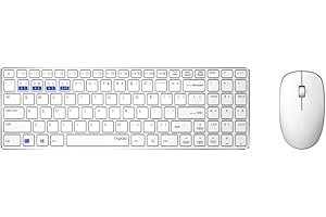 Rapoo 9300M 00184531, Zestaw Klawiatury i Myszy, Biały