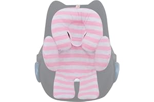 ‎JANABEBE JYOKO KIDS Sitzverkleinerer Antiallergikum Universal Baby 100% Baumwolle (Pink Island, 3 Teile)