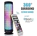 Produktbild New AIYIBEN Tragbar Mini Bluetooth 4.0 LED Lautsprecher Touch Key Portable Outdoor Sport Boombox Bluetooth Stereo Boxen Wireless Speaker LED Lights Pulsating Music Symphony Portable Speaker und eingebautem Mikrofon für iPhone 6 / 6SPlus, iPad Samsung Galaxy S6 S6 Rand und andere Bluetooth fähige Smartphone Tablets Laptop PC