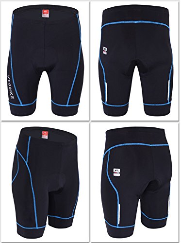 ALLY Fahrradhose radhose radlerhose Kurz mit Quick-Dry-Funktion / 3D COOLMAX Sitzpolster / Reflektoren - 2