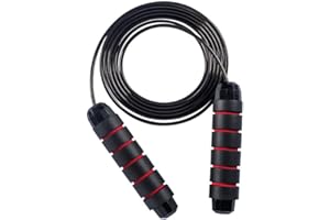 Guimey, Corda Per Saltare, Corda per Saltare Professionale per Fitness Sportivo, Sana Combustione dei Grassi, Saltare la Corda Velocemente Con Impugnatura in Schiuma e Cuscinetto a Sfera Universal