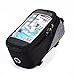 Price comparison product image Black Bike Bicycle Handlebar Frame Pannier Front Top Tube Bag Pack Pouch for Motorola Moto M / Moto Z Play / X Force / X Style / LG Stylus 2 / Honor 7 4G UK / Wileyfox Spark X / BLU Vivo 5R