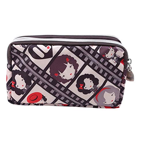 Preisvergleich Produktbild Vektenxi Mini-Geldbörse für Damen, mit Reißverschluss, klein, Kartenfächer, strapazierfähig und nützlich