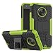 Produktbild SPAK Motorola Moto G6 Plus Hülle,PC + TPU Hybrid Armor Design Dual Layer Schutzhülle Hartback Cover Case für Motorola Moto G6 Plus (Grün)
