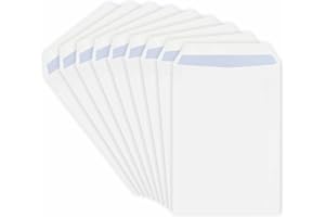 SALE JUNCTION C5 White Envelopes Peel and Seal Plain Pocket Envelop 80Gsm Ideal for Mailing Document Posting Letters Certificate Small Items Ecommerce Use Home Office Stationery Supplies Size 162X229mm(Pack of 25)