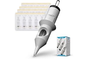 SOLONG TATTOO Solong Cartucce Aghi per Tatuaggi Professionale (1RL/3RL/5RL/7RL/9RL) - Tattoo Needle Cartridge #12 Cartucce di sicurezza professionali sterilizzate monouso standard EN02D-50KIT-C