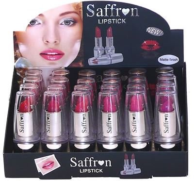 Saffron London Lipstick -Enriched With Vitamins A. C .E (Set of 6 Saffron Matte Finish Colour Lipstick