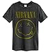 Produktbild Amplified - Nirvana Herren Rock Band T-Shirt - Smiley Logo (Grau) (S-L) (L)