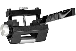 NS JUVYIG N&S Juvyig Narzędzie do honowania - uchwyt do ostrzenia do obróbki drewna, regulowany kątowy, ostrzałka do noży do dłut i samolotów, 0-6,5 cm (czarna)