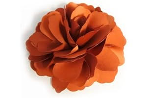 Meilliwish Camelie Fiore Clip di capelli pin spilla (A74)(arancia)