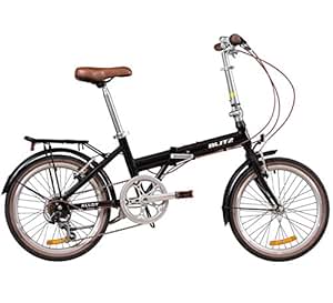 Blitz Alloy Folding Bike  Black: Amazon.co.uk: Sports  Outdoors