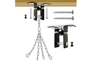 Yes4All Support Plafond pour Sac de Frappe avec chaîne pivotant à 360° pour Muay Thai, MMA - Equipement d'entraînement - Facile à Utiliser, Convient à la Plupart des plafonds