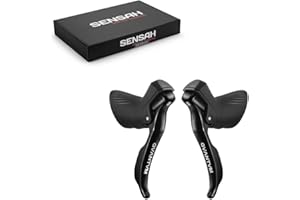 SENTYEH SENSAH Road Bike Shifters 2X7/2X8/2X9/2X10/2X11 Speed Lever Brake Bicycle Derailleur compatibile con Shimano (QUANTUM (2X10) solo compatibile 4700)