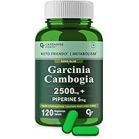 Carbamide Forte Garcinia Cambogia Supplement 2500mg with 60% HCA & Chromium Per Serving - 120 Veg Tablets