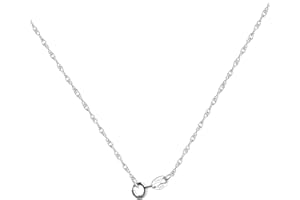 QH-Shop Collar Plata Mujer 925 45 cm Gargantilla de Plata de Ley 1.2mm Ancho Baño de Rodio Cadena Barbada Bricolaje Regalos de Joyería