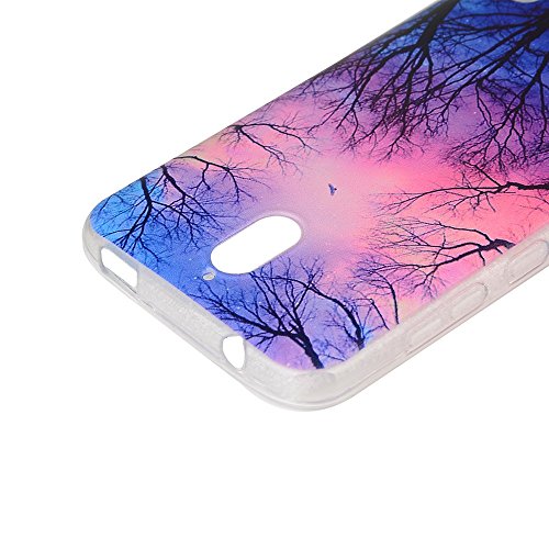 OuDu Funda para Huawei Y625 Carcasa Protectora Caso Silicona TPU Funda Suave Soft Silicone Case Cover Bumper Funda Ultra Delgado Carcasa Flexible Ligero Caja Anti Rasgu  os Casco Anti Choque - Bosque bajo las Estrellas