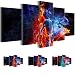 Produktbild Bilder 120 x 80 cm - Fortuna Bild - Vlies Leinwand - Kunstdrucke -Wandbild - XXL Format - mehrere Farben und Größen im Shop - Fertig Aufgespannt !!! 100% MADE IN GERMANY !!! - Figuren - Feuer - Eis - 401031a