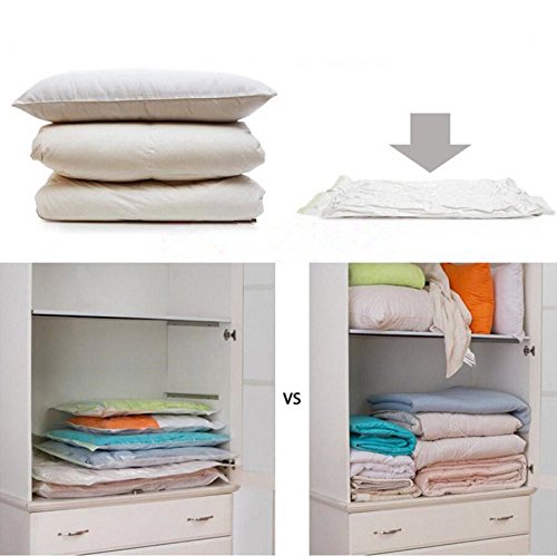 10Pcs Vakuumbeutel – Vakuumbeutel für Kleidung mit Pumpe ,für Kleider, Bettdecken, Bettwäsche, Kissen - 2