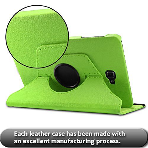 Samsung Galaxy Tab A 10.1 Hülle Case, Infiland PU Ledertasche lederhülle 360° Drehbarer Stand Smart Cover Case Schutzhülle Tasche Etui für Samsung Galaxy Tab A 10.1 Zoll (2016) Tablet-PC(mit Auto Schlaf / Wach Funktion)(Grün) - 8
