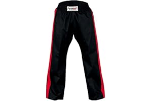 DANRHO Kampfsport Hose "Freestyle", Schwarz/Rot Danrho