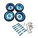 Produktbild Homyl 1 Set Gummireifen mit Felgen + Spurstangen Lenkservo für 1/18 WLtoys A949 A959 A969 A979 K929 A959-B A969-B A979-B K929-B