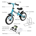 €43.99 ENKEEO Prima Bici Senza Pedale per Bambini Bicicletta,Telaio in  Acciaio al Carbonio, Sella e Manubrio Regolabile… - bikewebshop.it