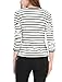 Allegra K Women Notched Lapel Striped Blazer Jacket XS (UK 4)