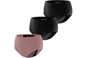 CARER HEALTHCARE INCONTINENCE PREGNANCY Carer Lot de 3 Culottes Incontinence Femme, Culottes Menstruelles Flux Abondant Réutilisables avec Coussin Absorbant de 150 ml pour Incontinence Modérée et Usage Nocturne pendant les Règles Taille XL