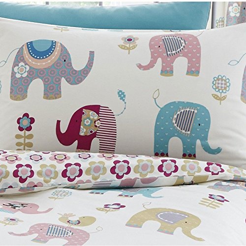 Jumbo Elephant Junior Duvet Cover and Pillowcase Set
