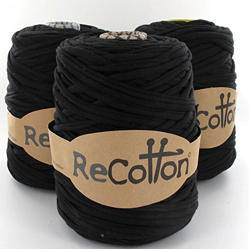 Next ReCotton 500 Stoffgarn Textilgarn Jerseygarn uni Farbe schwarz