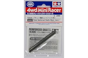 RADIOKONTROL Compatibile TAMIYA 15417 Mini 4WD Assali Neri 72 mm Rinforzati 4pezzi