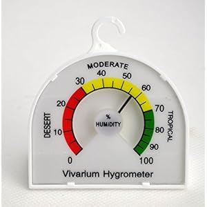 Vivarium Hygrometer mit einem 70mm Zifferblatt