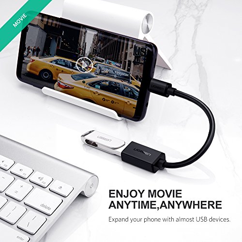 UGREEN Adaptateur USB C vers USB 3 1 5Gbps C  ble OTG USB Type C M  le    Femelle pour Macbook Pro  Samsung Galaxy S9 S8 Note 9 A8 2018 A3 A5 A7 2017  Huawei P20 Pro P10 P9 Mate 10  17CM  Noir 