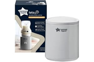 Tommee Tippee LetsGo Portable Baby Bottle Warmer, Warms Breast Milk, USB Rechargeable, Electric Bottle Warmer, Lightweight and Travel Friendly