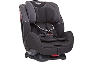 Graco Enhance Convertible Car Seat Group 0+/1/2, Rearward facing for longer from birth to approx. 4 years (0-18kg). Forward facing from approx. 1 to 7 years (9-25kg), Black/Grey fashion