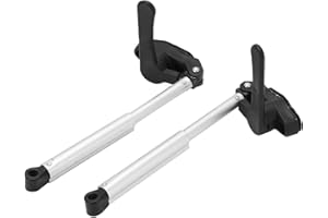 KIMISS Resorte de amortiguador de gas, 2 uds. De 230 mm, varilla de soporte para ventana RV, barra telescópica de aleación de aluminio, resistencia a la oxidación, elevador para caravana yate