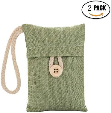 Natural Air Purifying Bamboo Charcoal Deodorizer Bag Portable Air Freshener for Fridge, Freezers, Closet, Car &amp; Shoes (2packs*100g)