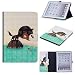 Produktbild ShinyCase iPad 2 3 4 (Älteste Modelle)-Tablet Hülle, Slim Lightweight Schutzhülle 3D PU Leder Shell Cover Tasche Etui Fuchs der Fisch isst Design Flip Case mit Auto Sleep/Wake up Funktion Ständer