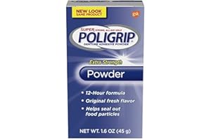 Super Poligrip Extra Strength Denture polvo adhesivo, 1.6 oz