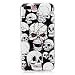 Produktbild Hozor Apple iPhone 7 Plus (5,5 Zoll) Luminous Hülle - Ultra Slim IMD Persönlichkeit Kreative Gestaltung Schutzhülle Leuchtende Nacht Handytasche TPU Silikonhülle Backcover Case Skin Schale [Dunkel schädel]