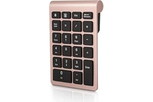 Gugxiom Pavé Numérique Bluetooth 5.0, Pavé Numérique sans Fil, Pave Numerique, Mini pavé numérique Portable à 22 Touches, pour Les Ordinateur Portable, PC, Tablette